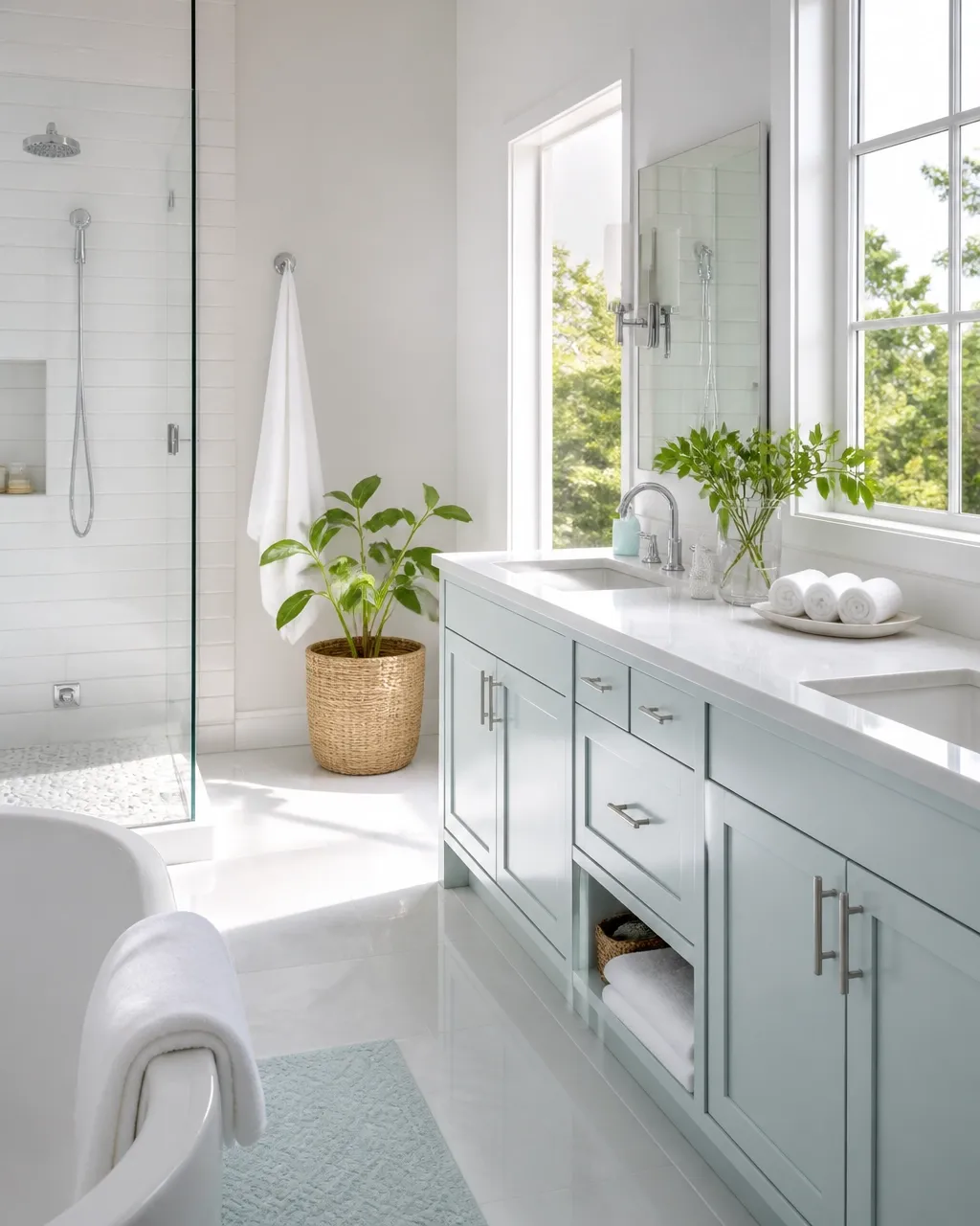 Freshly cleaned bathroom in a welcoming St. Louis home